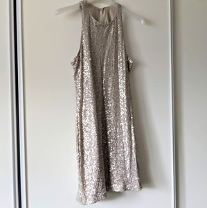 Sequin gold dress